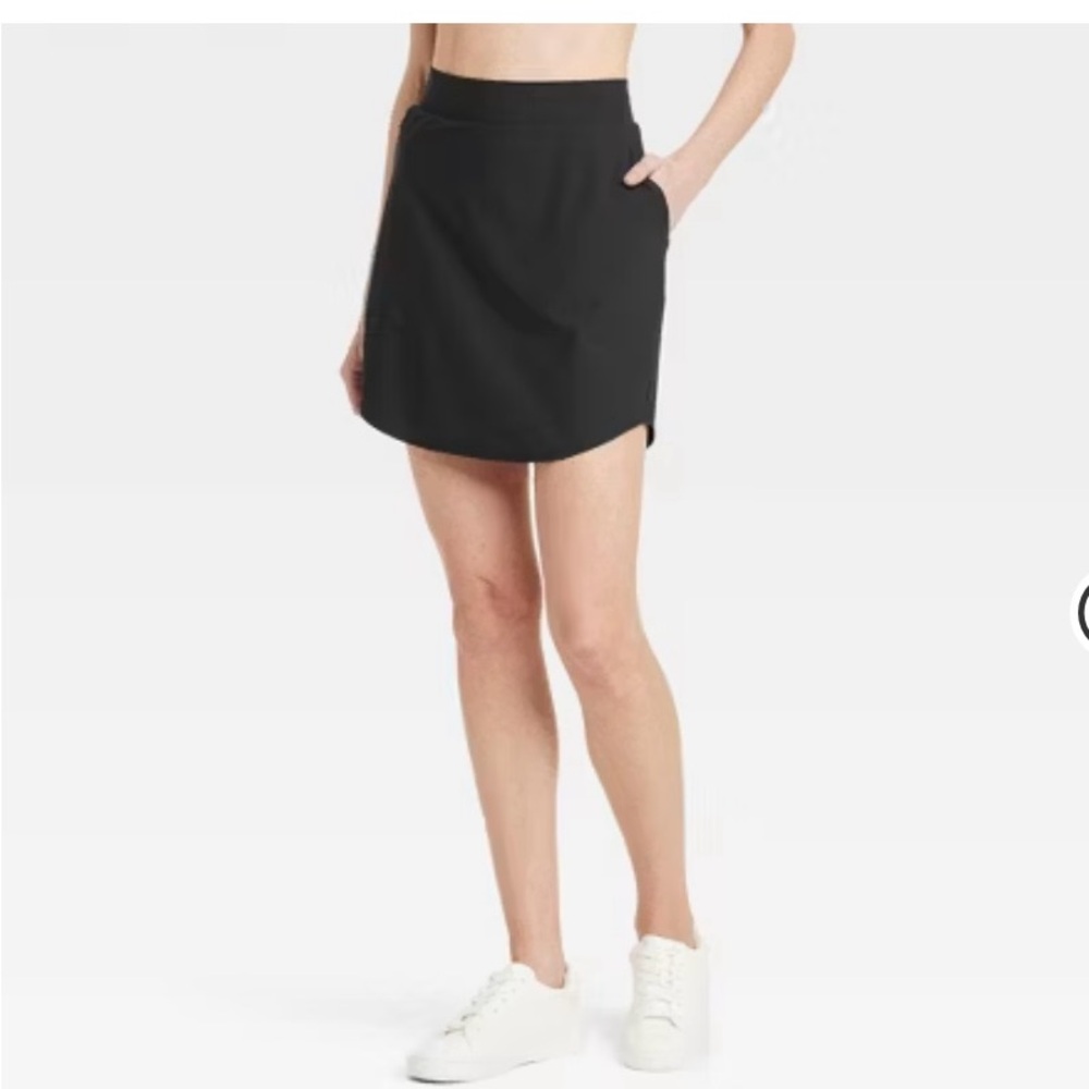 Black Women's Athletic Skort